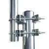 Sactulaz Double U-Bolt Clamp Bracket for Starlink Antenna Mount Pole Adapter Rv Ladder Rail Mount,Universal Yagi/WiFi/DivecTv/Lora/CB Ham Antenna mast Parasol Pipe Rail Mounting Kits,2PCS view 2