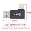 chenyang USB 3.0/3.1 Connector USB C to USB 3.0 Data 10Gbps Charge Adapter 90 Degree Right Angled view 4