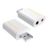 CableCreation Bundle  2 Items USB Audio Adapter - External Sound Card, 3.5mm Audio Cable TRRS 1.5Feet view 2