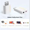 CableCreation Bundle  2 Items USB Audio Adapter - External Sound Card, 3.5mm Audio Cable TRRS 1.5Feet view 4