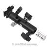 Camnoon Camera Flash Mount Speedlite Swivel Bracket Flash Stand Bracket with Cold Shoe Mount 1/4 Inch & 3/8 Inch Screw Hole Umbrella Mount Holder Flash Light Accessories view 3