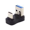 chenyang USB 3.0/3.1 Connector USB C to USB 3.0 Data 10Gbps Charge Adapter 180 Degree U Shape UP Angled view 1