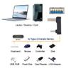 chenyang USB 3.0/3.1 Connector USB C to USB 3.0 Data 10Gbps Charge Adapter 180 Degree U Shape UP Angled view 2