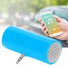Naroote Mini Stereo Speaker, Mini Portable Speaker, 3.5 mm Jack Stereo Mini Speaker Portable Plug in Speaker for Mobile Phones and Tablets (Blue) view 1