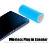 Naroote Mini Stereo Speaker, Mini Portable Speaker, 3.5 mm Jack Stereo Mini Speaker Portable Plug in Speaker for Mobile Phones and Tablets (Blue) view 3