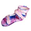 HINDOLA Women's Wedge Platform Sandals Summer Comfort Wedge Shoes Ankle Buckle Open Toe Flatform Sandals view 3