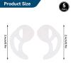 5pairs Silicone Fin Earmold Replacement Earbud Tips, Silicone Fin Ear Mold for Two Way Radio Earpiece Replacement Earmold Earbud Tips Earphone Accessories Eartips Adapters for in Ear Earphones(S) view 2