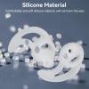 5pairs Silicone Fin Earmold Replacement Earbud Tips, Silicone Fin Ear Mold for Two Way Radio Earpiece Replacement Earmold Earbud Tips Earphone Accessories Eartips Adapters for in Ear Earphones(S) view 3
