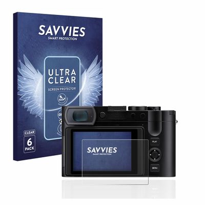 savvies Screen Protector compatible with Leica Q3 Protection Film Clear 6-Pack