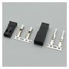 10-100 Set 2.54mm JST SYP 2-Pin Female Male Red Black White Plug Housing Crimp Terminal Connector Kit (Color : Black, Size : 50Sets) view 1