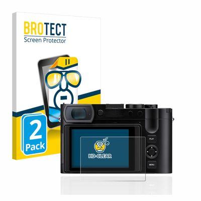 brotect 2-Pack Screen Protector compatible with Leica Q3 - HD-Clear Protection Film
