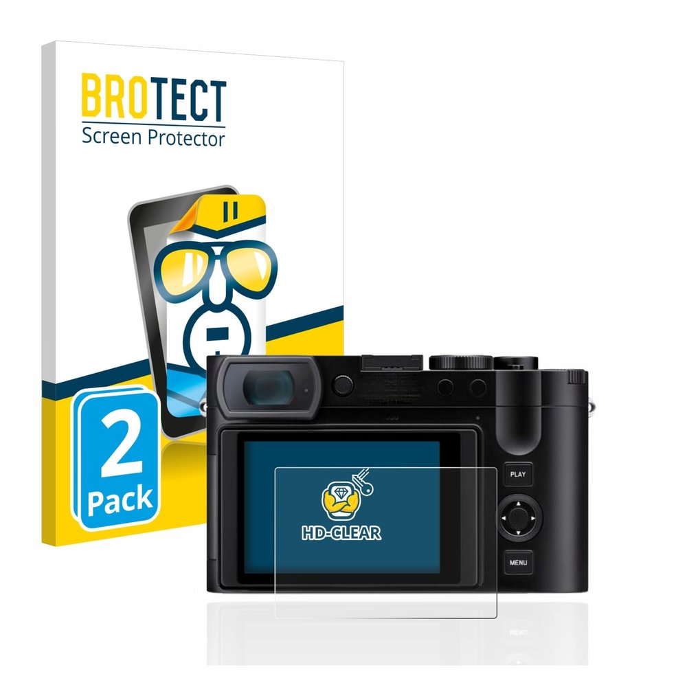 brotect 2-Pack Screen Protector compatible with Leica Q3 - HD-Clear Protection Film