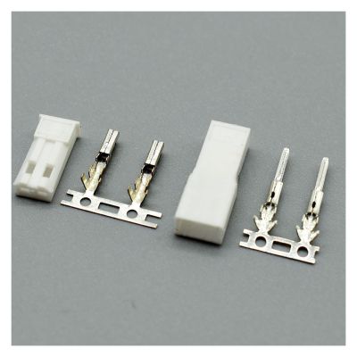 10-100 Set 2.54mm JST SYP 2-Pin Female Male Red Black White Plug Housing Crimp Terminal Connector Kit (Color : White, Size : 10Sets)