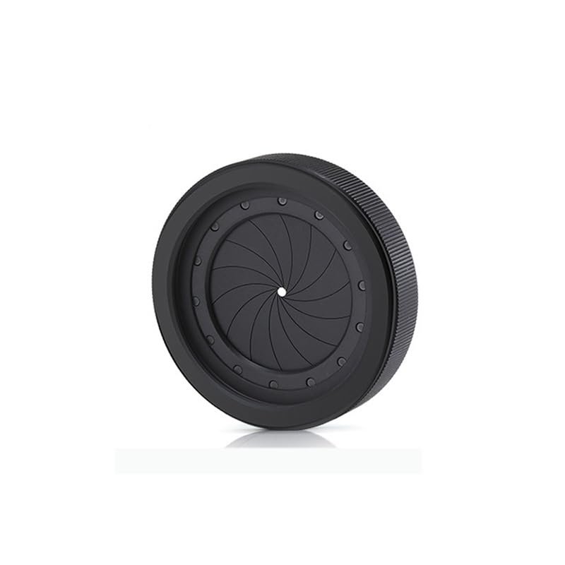 1.5-26mm Adjustable Diaphragm Iris Adapter Ring M30 to M37 Camera Lens Module Adapter Ring - Black