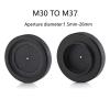 1.5-26mm Adjustable Diaphragm Iris Adapter Ring M30 to M37 Camera Lens Module Adapter Ring - Black view 2