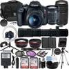 Canon Rebel T7 Vlogger Kit:EF-S 18-55mm,EF 75-300mm & 420-800mm Lenses,64GB Memory Card,Ring Light,Spider Tripod,3 Piece Filter Kit,Gadget Bag,Remote Shutter,USB Card Reader & Cleaning Kit (Renewed) view 1