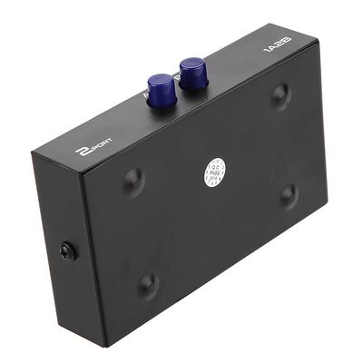 Sanpyl Sharing Switcher Box, 2/4 Port USB 2.0 Manual Sharing Switch Switcher Box for PC Printer Scanner (2 Port Manual)