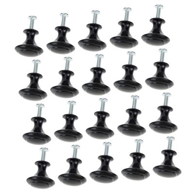 20 Sets Cabinet Handle Head Drawer Handle Black Door Knob Modern Knobs Gold Knobs Chinese Decor Brass Decor Brass Knob Round Dresser Door Knobs Stainless Steel Accessories Wardrobe
