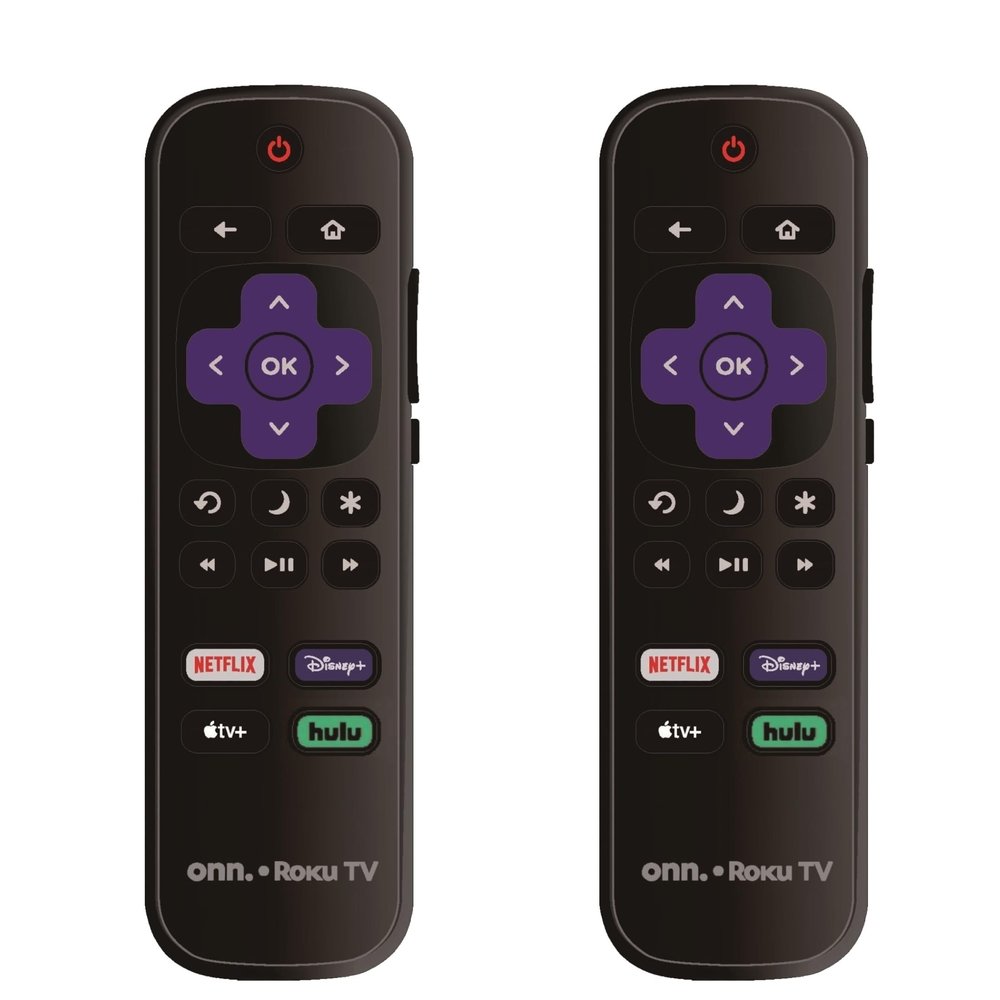 2 Pack - OEM Replacement Remote Control for All ONN. Roku TV Smart 4K Ultra HDTV Only Works with Onn. Roku TV, Not for Roku Stick and Roku Box (Netflix/Disney Plus/Apple TV+ / Hulu)