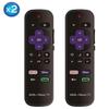 2 Pack - OEM Replacement Remote Control for All ONN. Roku TV Smart 4K Ultra HDTV Only Works with Onn. Roku TV, Not for Roku Stick and Roku Box (Netflix/Disney Plus/Apple TV+ / Hulu) view 2