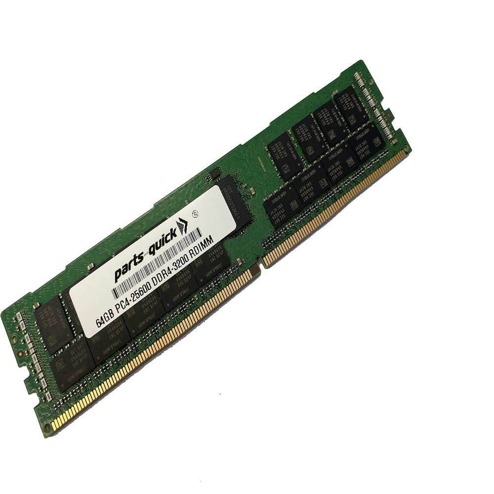 parts-quick 64GB Memory for Supermicro SuperServer SSG-610P-ACR12N4L (Super X12DPD-A6M25) Compatible DDR4 3200MHz PC4-25600 ECC RDIMM RAM