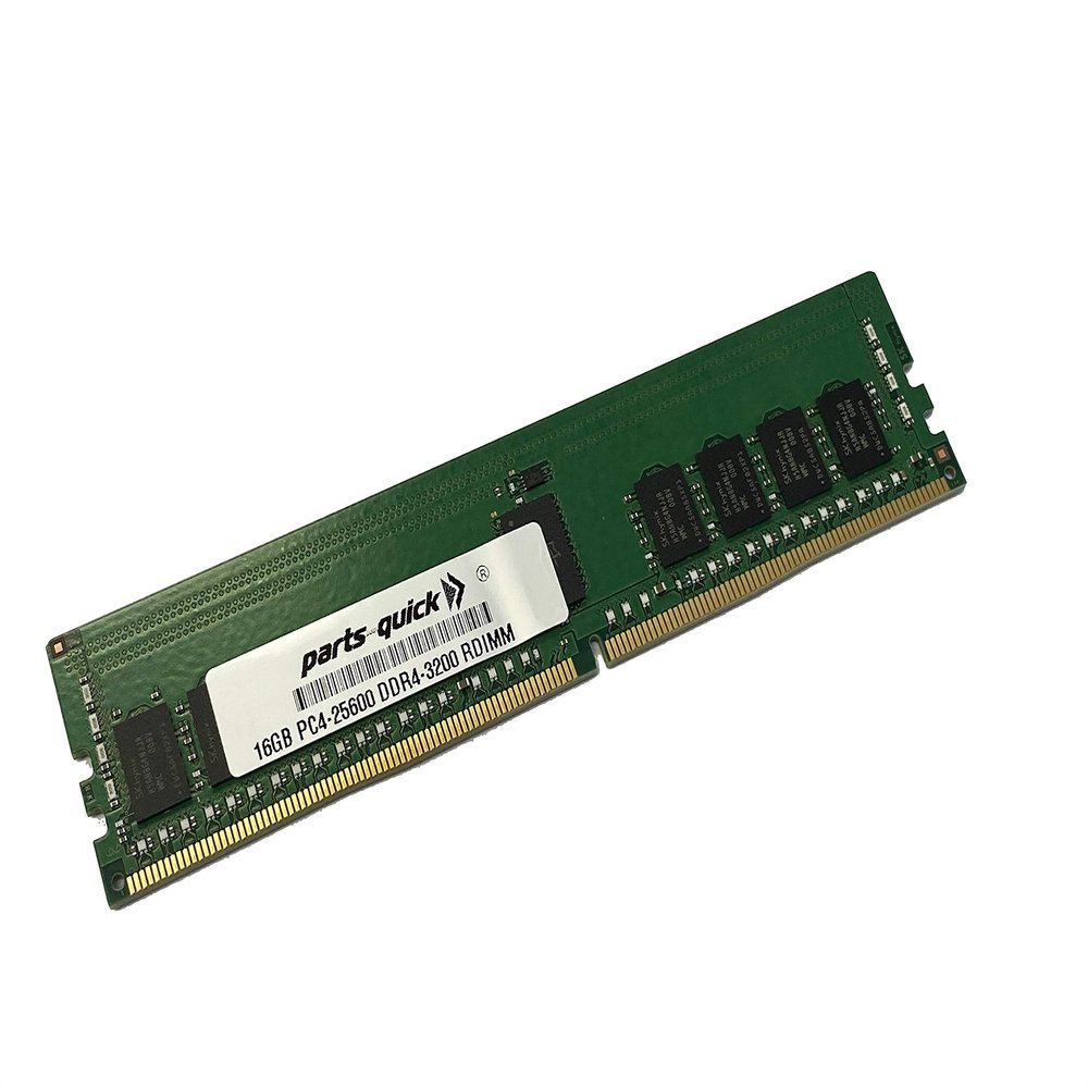 parts-quick 16GB Memory for Supermicro A+ Server 2124BT-HNTR (Super H12DST-B) Compatible DDR4 3200MHz PC4-25600 ECC RDIMM RAM