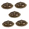 DOITOOL 78 * 43mm Alloy Panel Drawer Handles Set 5pcs Chic Vintage Style Pulls for Wooden Case Furniture Jewelry Box view 1