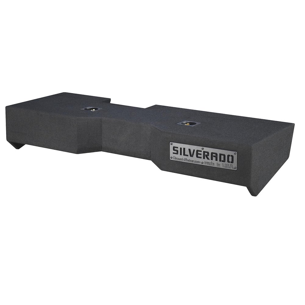 Silverado Crew Cab 2014-2018 Sub Box for JL Audio TW3 10" Dual Subwoofer Enclosure Speaker Box Ground Shaker Speaker Box Stereo Subwoofer Box Enclosure Car Audio Home Audio Ground-Shaker