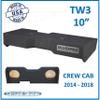 Silverado Crew Cab 2014-2018 Sub Box for JL Audio TW3 10" Dual Subwoofer Enclosure Speaker Box Ground Shaker Speaker Box Stereo Subwoofer Box Enclosure Car Audio Home Audio Ground-Shaker view 2