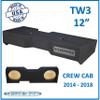 Silverado Crew Cab Sub 2014-2018 Box for JL Audio TW3 12" Dual Subwoofer Enclosure Speaker Box Ground Shaker Speaker Box Stereo Subwoofer Box Enclosure Car Audio Home Audio Ground-Shaker view 2
