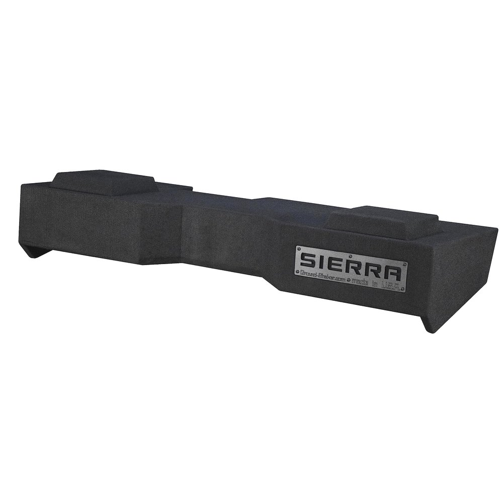 Sierra Crew-Cab 2014-2018 8" Dual Sub Box Dual 8" Sub Woofer Enclosure Black