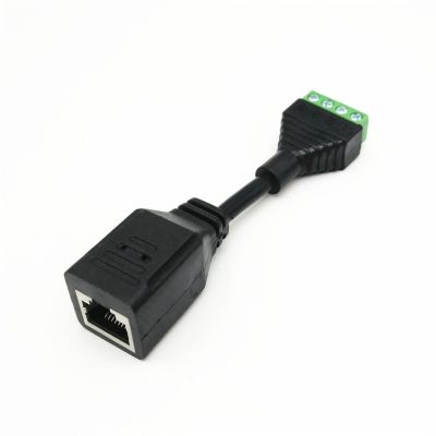 YSJJZRL 10cm RJ45 Male/Female to 4-Screw Terminal Female Converter Adapter for Cat 5 (RJ45 Female)