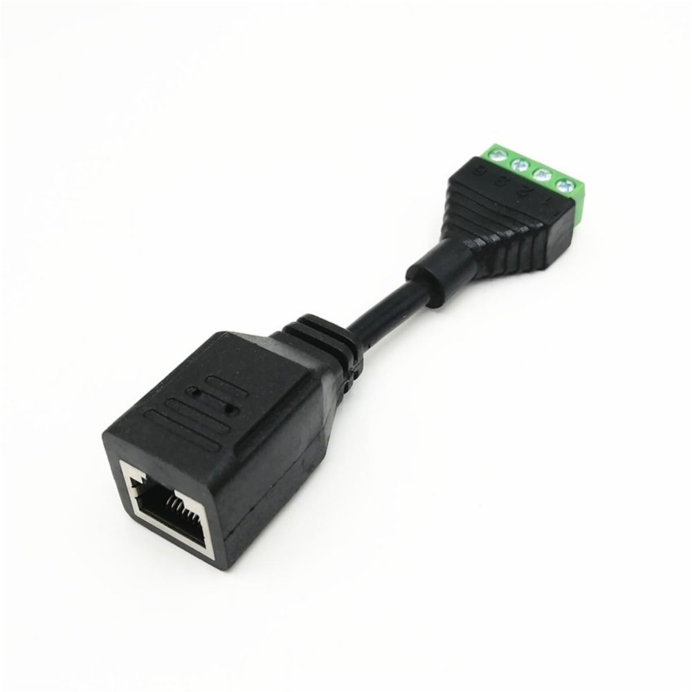 YSJJZRL 10cm RJ45 Male/Female to 4-Screw Terminal Female Converter Adapter for Cat 5 (RJ45 Female)