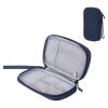 MECCANIXITY Electronic Organizer Case Travel Cable Organizer Bag Single Layer Waterproof Pouch Carry Case for Cable, Cord, Charger, Navy, 190x110x35mm view 1