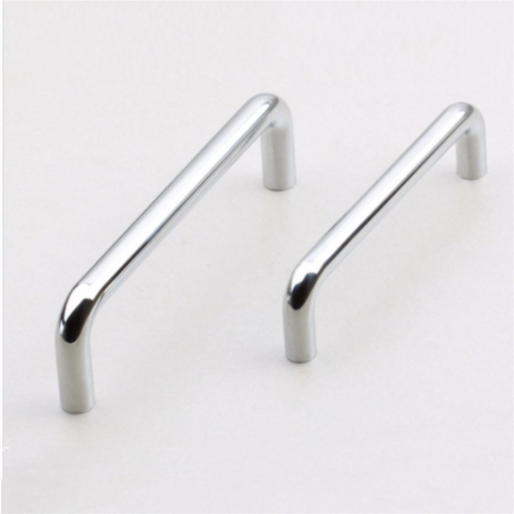 LS511 Solid Iron Handle U-shaped Handle Cabinet Handle Iron Door Handle Chrome 1Pcs (Color : LS511-100 iron)