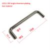 LS511 Solid Iron Handle U-shaped Handle Cabinet Handle Iron Door Handle Chrome 1Pcs (Color : LS511-100 iron) view 2