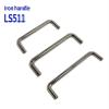 LS511 Solid Iron Handle U-shaped Handle Cabinet Handle Iron Door Handle Chrome 1Pcs (Color : LS511-100 iron) view 3