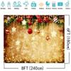 DHXXSC 8X6FT Golden Christmas Backdrop Twinkling Stars Children Pictures Photography Backdrop New Year Party Decoration Background DH-805 view 4