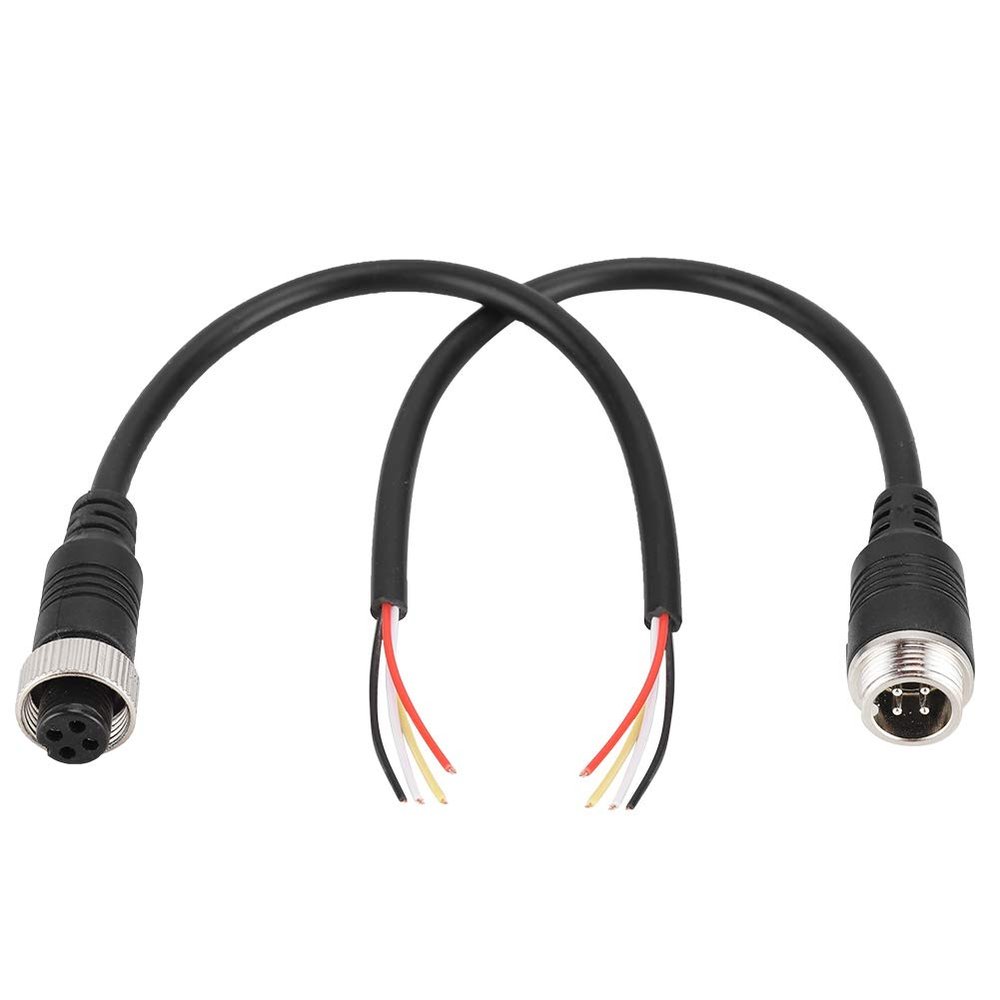4 Cores Connector Converter Cable, AV Audio Video Output Cable Replacement, Portable Adapter Cable Wire for Car Connection, 20cm / 7.87inch
