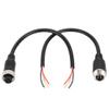 4 Cores Connector Converter Cable, AV Audio Video Output Cable Replacement, Portable Adapter Cable Wire for Car Connection, 20cm / 7.87inch view 1
