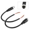 4 Cores Connector Converter Cable, AV Audio Video Output Cable Replacement, Portable Adapter Cable Wire for Car Connection, 20cm / 7.87inch view 4