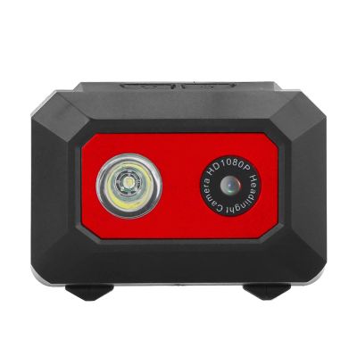 SYH&AQYE Head Mounted Camera, Portable HD 1080P Action Video Camcorder, 120Wide Angle, Support 32G TF Card, Mini Camera with LED Headlight for Car Home Outdoor Sports(Red)