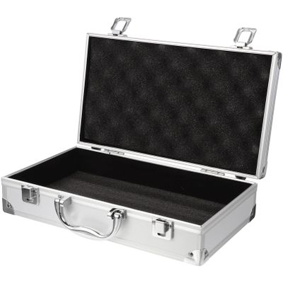 Toyvian Aluminum Briefcase Hard Case with DIY Customizable Foam Insert for Test Instruments Cameras Tools Parts and Accessories Equipment Supplies Makeup Tools