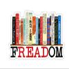FREADom Anti Ban Books Freedom to Read Shirt, Ban Guns Not Books, Teacher Librarian Gift, Social Justice Bookish Sticker (3 Inch) view 1
