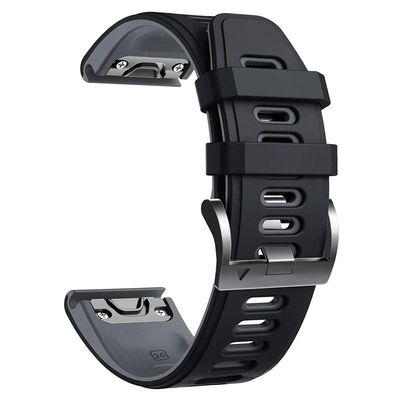 ANZOAT 20 22 26MM Leather Smart Watch Band Quick Fit For Garmin Fenix 7 7X 7S 5S 5 5X Plus 6S 6 6X Pro Smartwatch Watchband Bracelet (Color : C, Size : 20mm Fenix 5S 6S 7S)