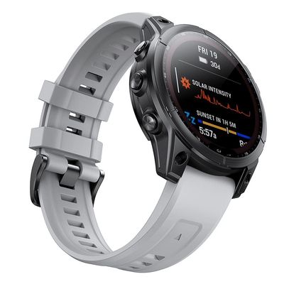BCMCBV 22 26mm Silicone Sport band Strap for Garmin Fenix 6X 6 Pro 7X 7 5X 5 3 3HR 935 Descent G1 Smartwatch Men Quick Release Bracelet (Color : C, Size : For Fenix 5X Plus 6X Pro)