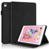 Business Special Tree Pattern Cover with 2 Credit Card Slots Pencil Holder Kickstand Protective Case for iPad 9.7" 2017/2018/2021-Black view 1