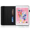Business Special Tree Pattern Cover with 2 Credit Card Slots Pencil Holder Kickstand Protective Case for iPad 9.7" 2017/2018/2021-Black view 2