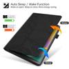 Business Special Tree Pattern Cover with 2 Credit Card Slots Pencil Holder Kickstand Protective Case for iPad 9.7" 2017/2018/2021-Black view 3