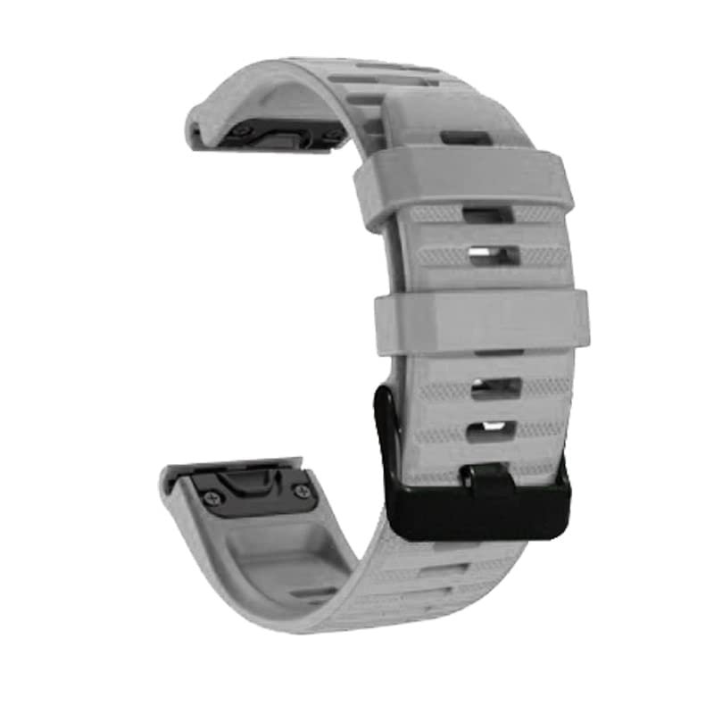 KGDHB 26 22mm Watchband For Garmin Fenix 6 6X Pro 5 5X Plus 3HR Silicone Band Fenix 6 Fenix 5 Watch Quick Release Easyfit Wrist Strap (Color : K, Size : 26MM Fenix 6X Pro)